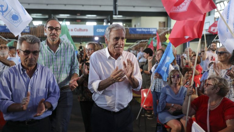 Jerónimo de Sousa participou num comício da CDU em Loures