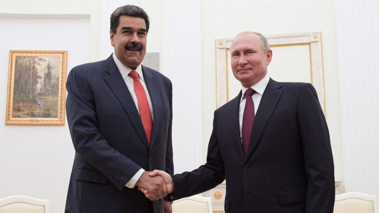 Os presidentes da Rússia, Vladimir Putin, e da Venezuela, Nicolás Maduro reuniram-se na semana passada em Moscovo