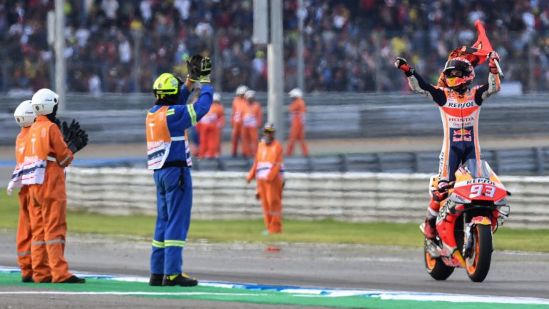 Marc Márquez somou o sexto título mundial no MotoGP desde 2013, a que junta ainda um nos 125cc (2010) e outro nos 250cc (2012)