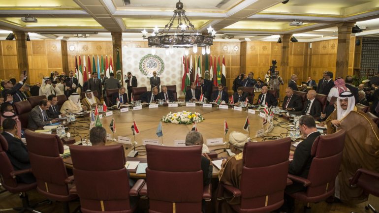 Reunião da Liga Árabe, compostas pelos ministros dos Negócios Estrangeiros dos Estados árabes