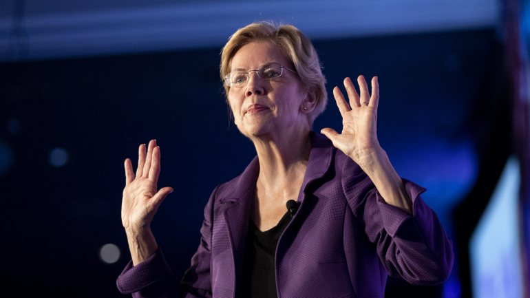 Warren foi a candidata mais falada durante o debate