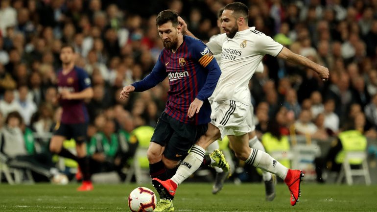Messi e Carvajal ainda não sabem se se encontram no dia 26 em Camp Nou ou no Santiago Bernabéu ou noutro dia qualquer
