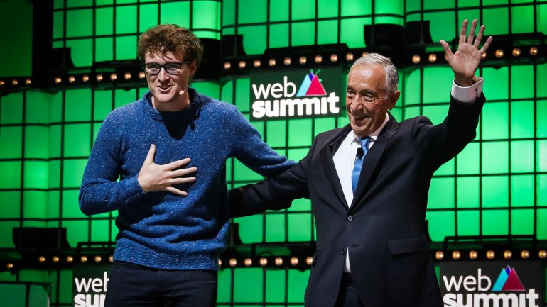 Marcelo Rebelo de Sousa encerrou a Web Summit junto de Paddy Cosgrave, fundador do evento