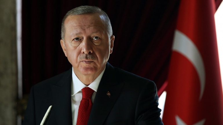 O Presidente turco pronunciou-se antes de partir para Washington para se reunir com o seu homólogo norte-americano
