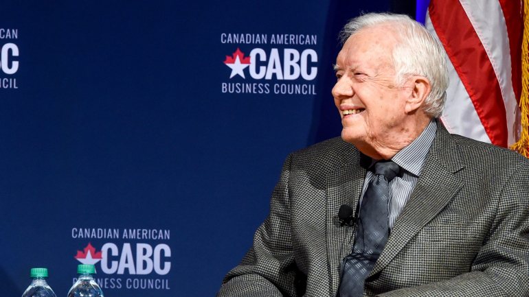 Jimmy Carter é atualmente o mais velho antigo presidente norte-americano vivo