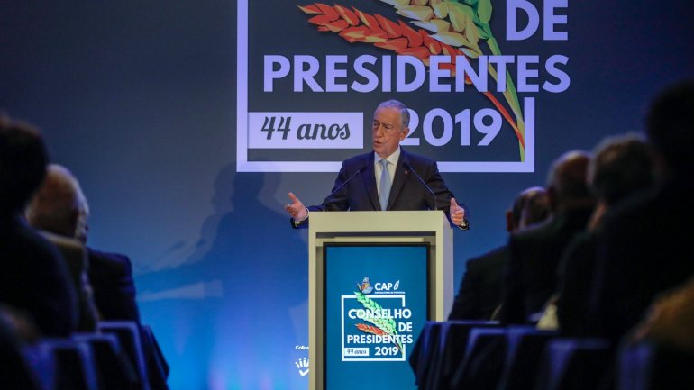 O Presidente da República presidiu à sessão de encerramento do conselho de presidentes da Confederação dos Agricultores de Portugal (CAP)
