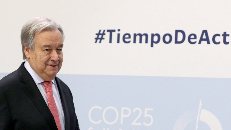 António Guterres apelou aumento da &quot;vontade política&quot; dos líderes mundiais para lutarem contra as alterações climáticas