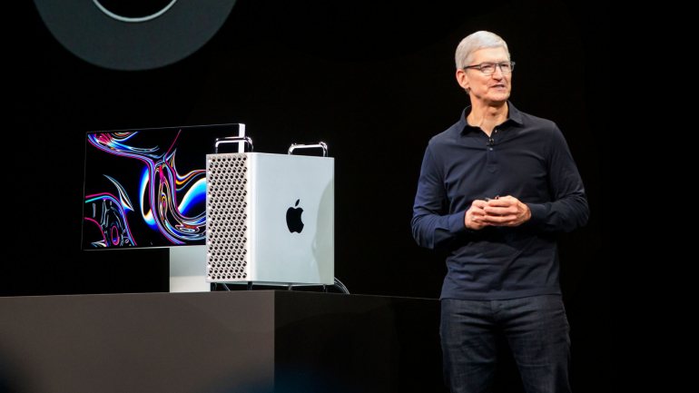 O novo Mac Pro foi apresentado por Tim Cook em junho
