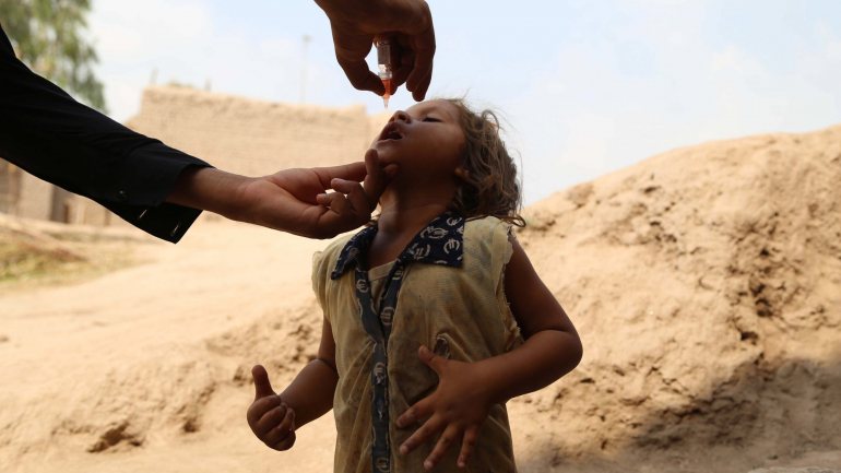 A campanha de vacinação contra a poliomielite prevê imunizar a capital do país