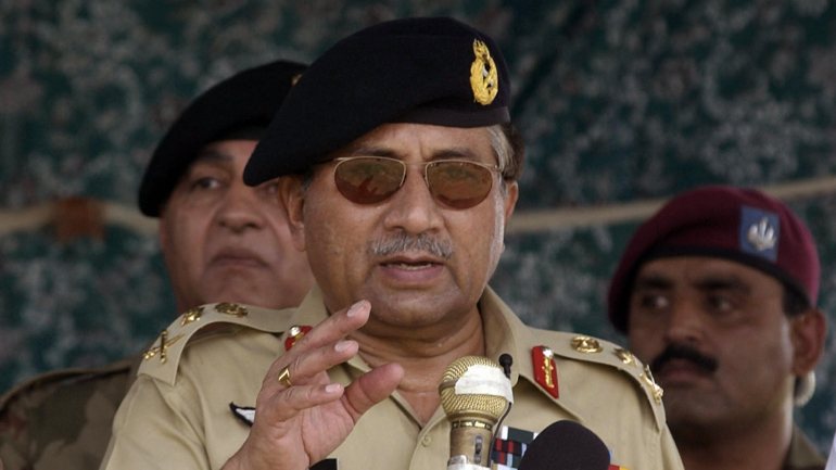 O general Perez Musharraf fez parte de um golpe de Estado em 1999
