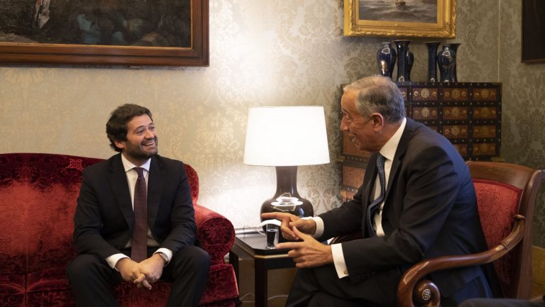 André Ventura reuniu-se durante a tarde desta terça-feira com Marcelo Rebelo de Sousa