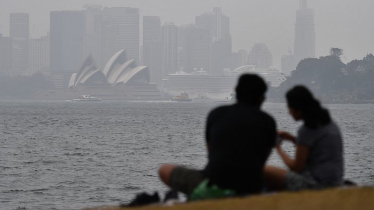 A Austrália como o quarto país atualmente com a pior qualidade de ar, atrás da Índia, China e Turquia