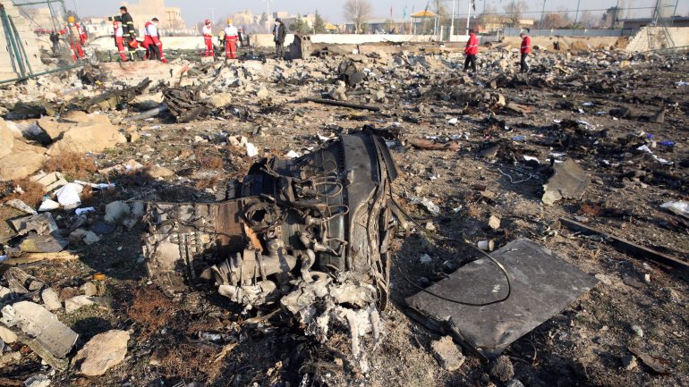 O avião ucraniano caiu no Irão. Levava 176 pessoas a bordo