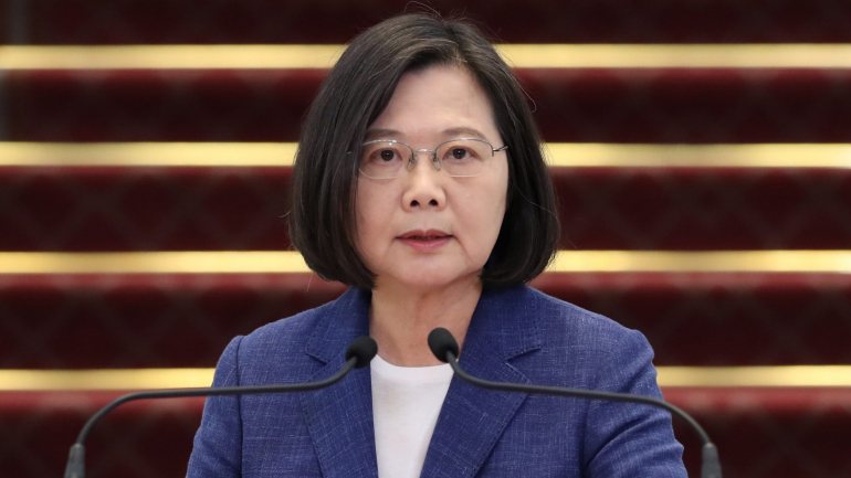 A atual presidente de Taiwan, Tsai Ing-wen, no seu último comício clamou por uma melhoria da educação e da economia