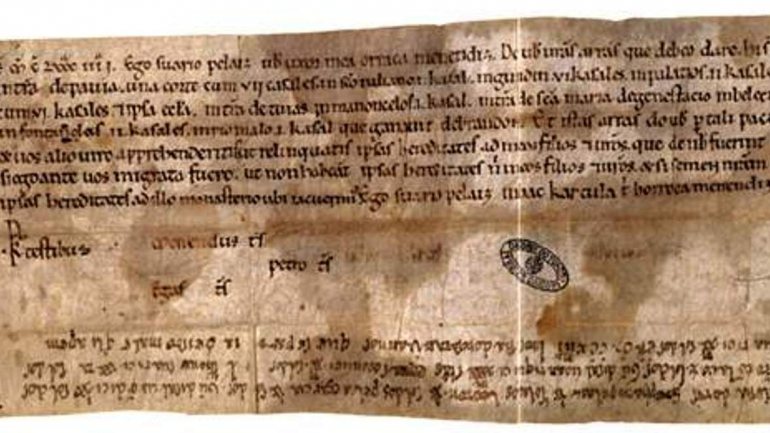 Um lista de dívidas de 1175 é o documento escrito em português mais antigo que se conhece
