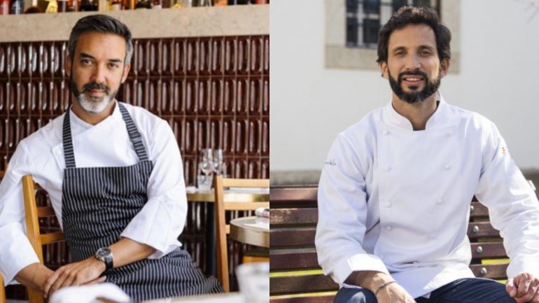 Ambos os cozinheiros têm duas estrelas Michelin, Sá Pessoa no Alma e Avillez no Belcanto (ambos em Lisboa)