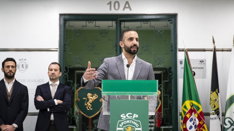 Rúben Amorim foi apresentado em Alvalade ao lado do presidente do Sporting, Frederico Varandas, e do diretor desportivo, Hugo Viana