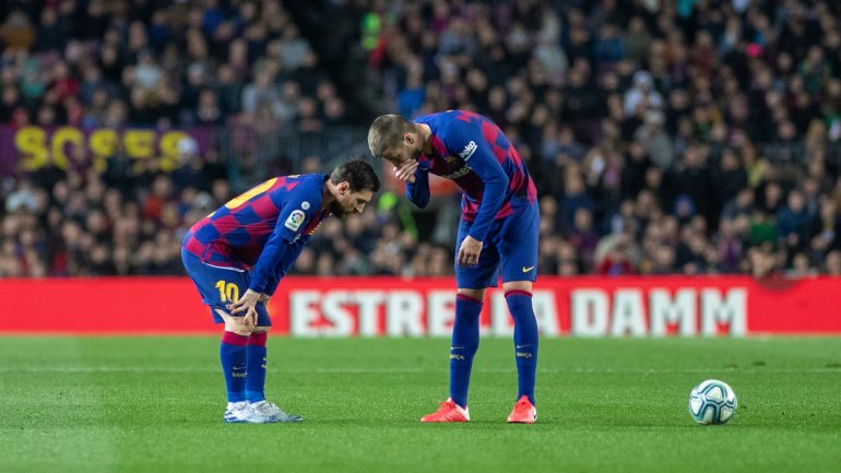 Lionel Messi e Gerard Piqué são dois dos jogadores que fazem parte do núcleo duro do plantel do Barça em guerra fria com Bartomeu