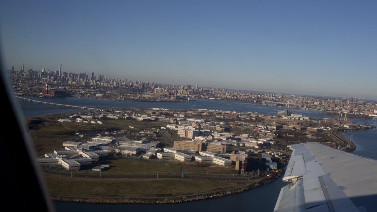 Rikers Island, no Bronx, é a maior prisão de Nova Iorque