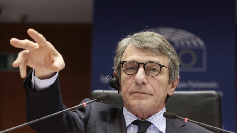 As declarações de Sassoli surgiram horas depois da suspensão dos trabalhos do Eurogrupo