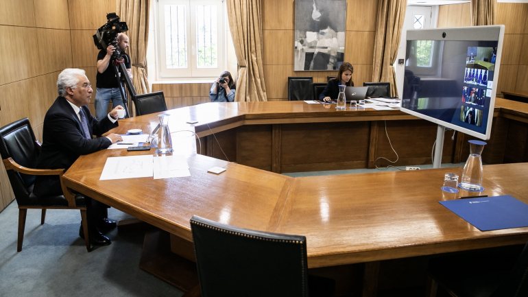 António Costa teve mais um Conselho Europeu por videoconferência