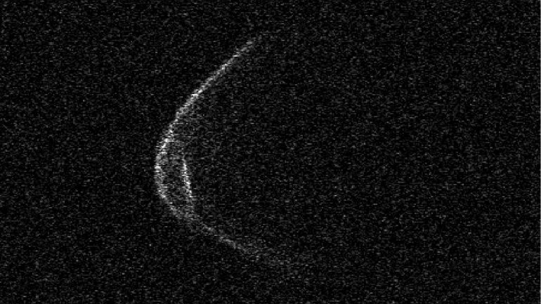 O asteroide 1998 OR2 fotografado pelo Observatório de Arecibo, em Porto Rico