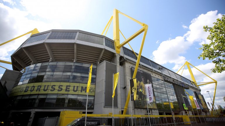 O estádio do Borussia de Dortmund