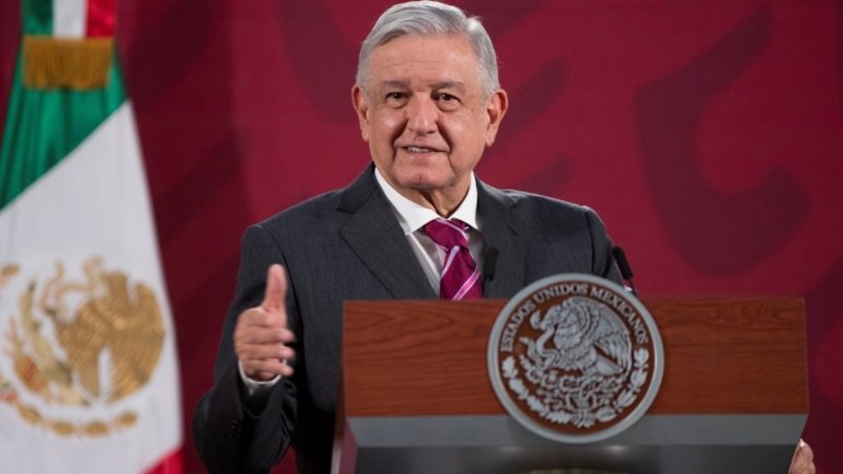 O Presidente López Obrador está a ser contestado nas ruas