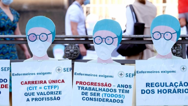 Sindicato dos Enfermeiros Portugueses marcou para junto da Assembleia da República uma concentração de dirigentes