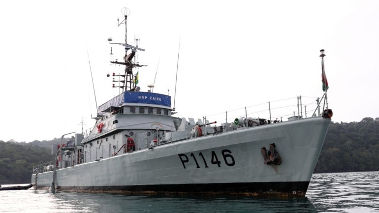 O navio português NRP Zaire chegou a São Tomé a 22 de janeiro de 2018