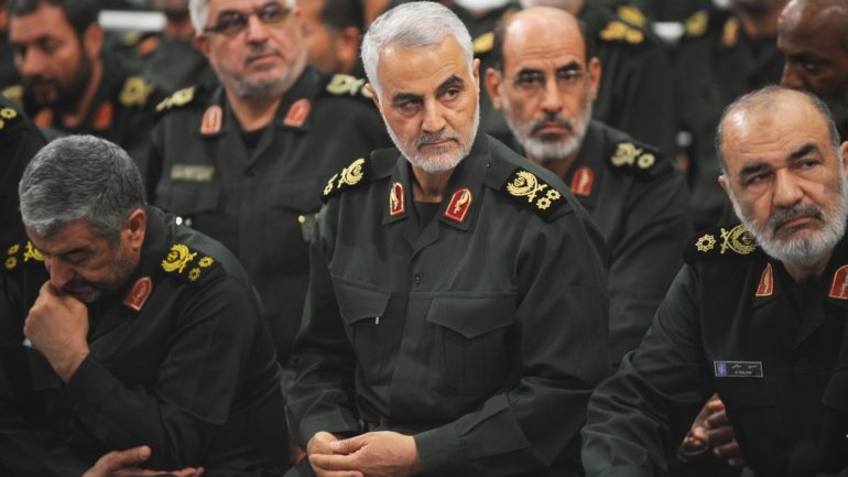 Qassem Soleimani, general da Guarda Revolucionária e considerado um herói iraniano, foi morto a 3 de janeiro de 2020 por um drone militar norte-americano