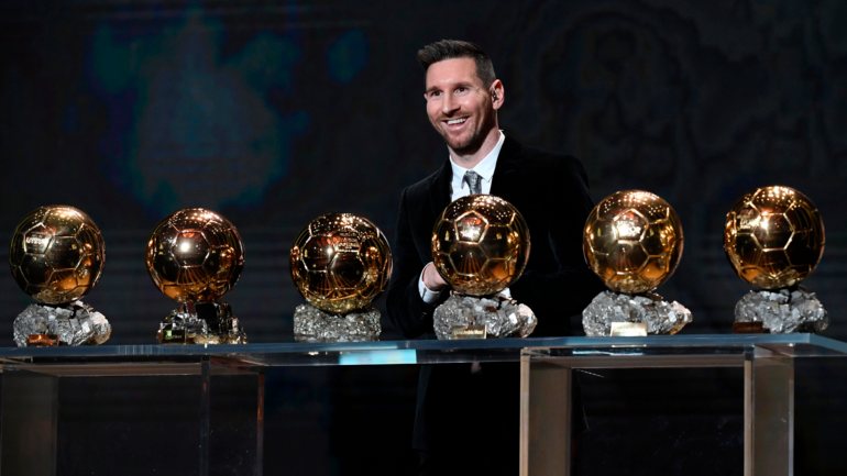 Messi foi o último a ganhar o troféu, chegando às seis distinções em toda a carreira