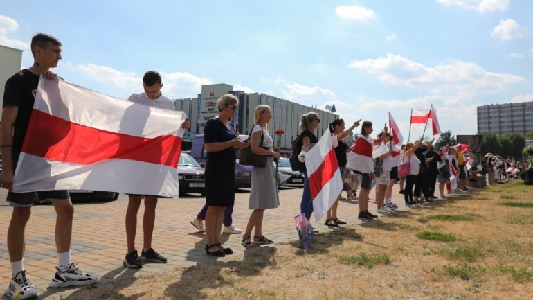 Um dos maiores protestos da oposição na história da Bielorrússia realizou-se há uma semana