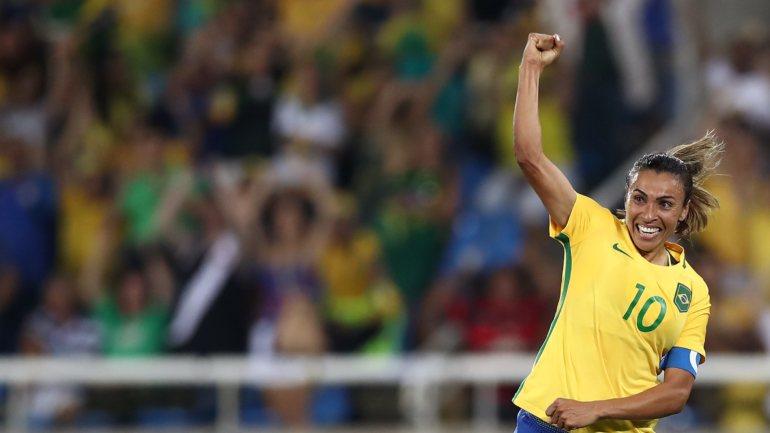 Marta, capitã da seleção brasileira e jogadora do Orlando Pride, é uma das principais caras da luta pela igualdade entre homens e mulheres no futebol