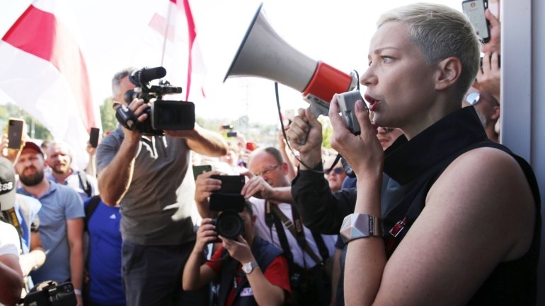 Maria Kolesnikova, membro do Conselho de Coordenação para a transferência pacífica do poder na Bielorrússia, é uma das principais figuras da oposição bielorrussa no país