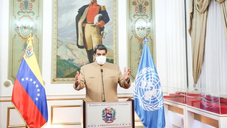 Nicolás Maduro falava na 75.ª Assembleia Geral da ONU onde defendeu o fortalecimento das políticas e fundos de financiamento para as cadeias de produção e a criação um banco de tecnologias livres e processos universais de formação e capacitação