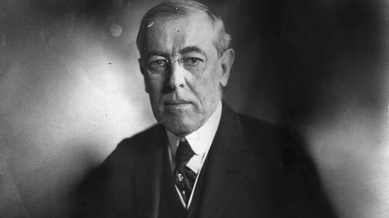 O Presidente Woodrow Wilson apanhou gripe espanhola