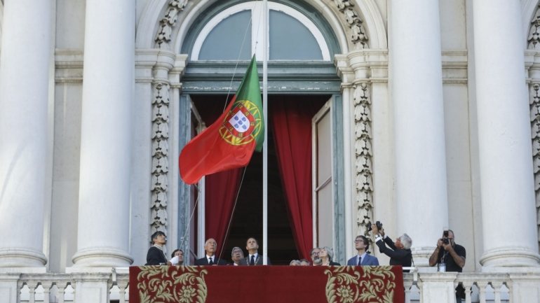 Fotografia da cerimónia do 5 de Outubro em 2019, na qual não houve discursos por ter sido véspera e dia de reflexão antes das eleições legislativas de 6 de outubro