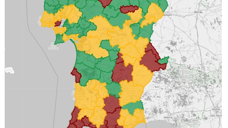 DGS divulgou esta sexta-feira informações sobre a incidência da pandemia em diferentes pontos do território português