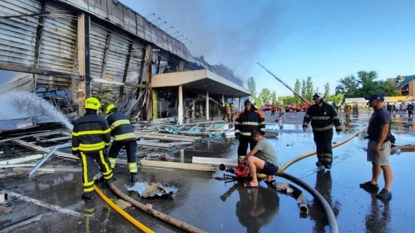 Ataque a centro comercial aconteceu na cidade de Kremenchuk