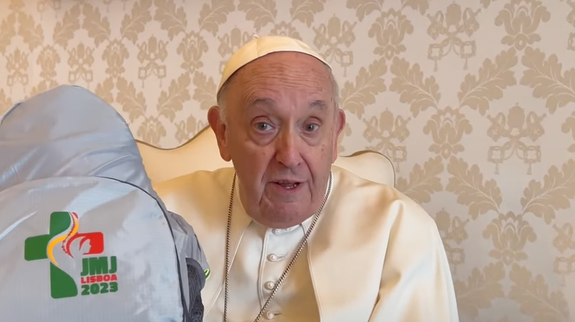 Papa Francisco mochila JMJ