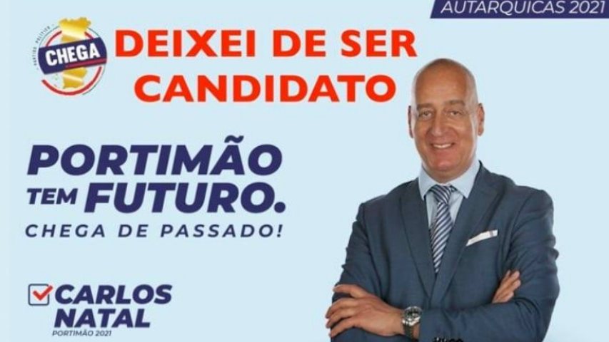 Carlos Natal queixou-se de ter sido exonerado da candidatura a Portimão sem aviso prévio