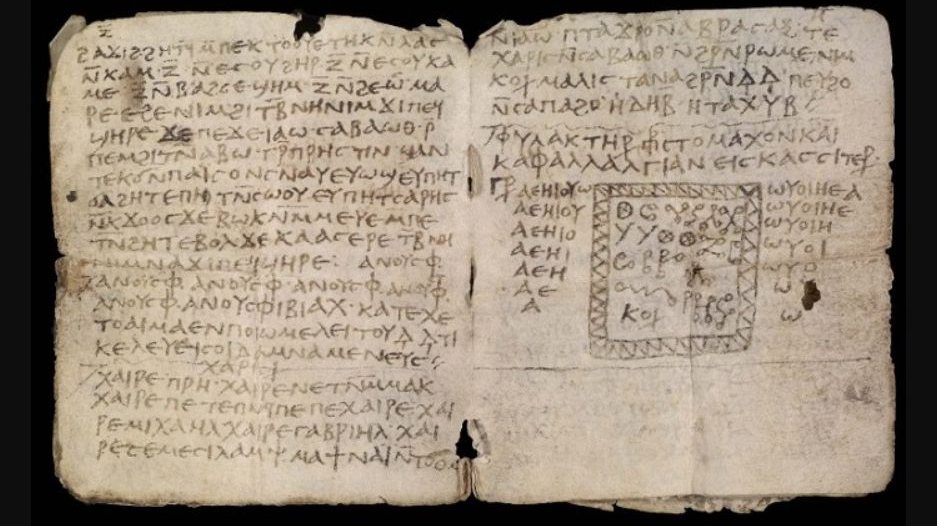 Codex que detalhava o feitiço abradabra