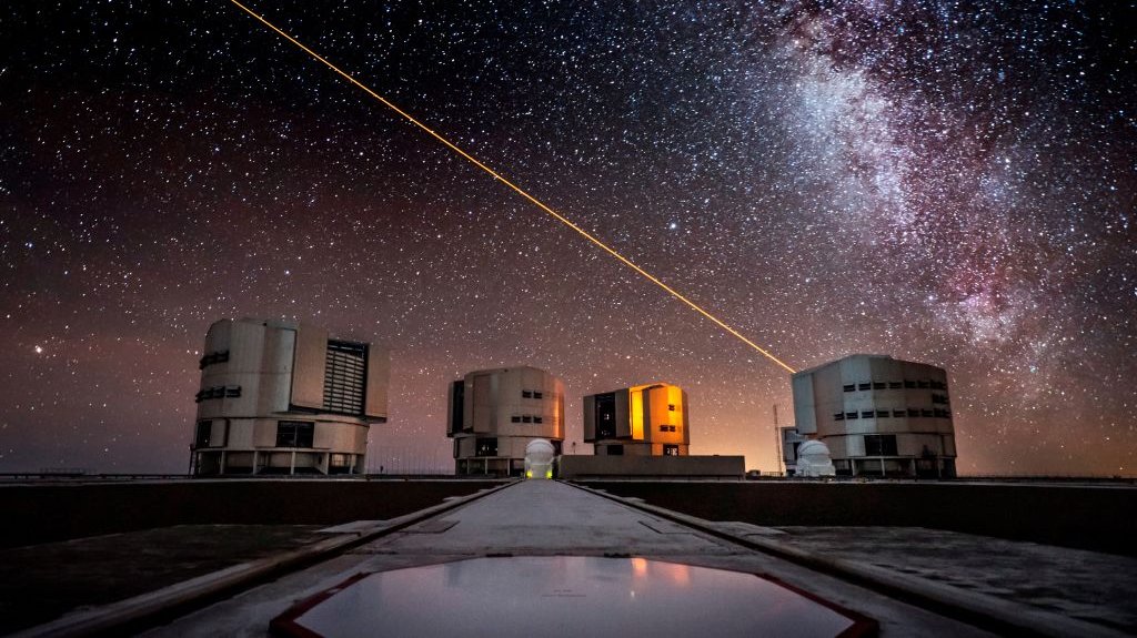Galactic center of the Milky Way. ESO Observatory. Paranal. Coqimbo. Chile. South America