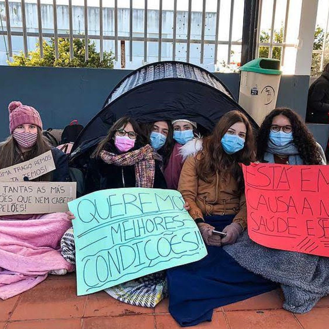 Protesto Escola Secundária Serpa