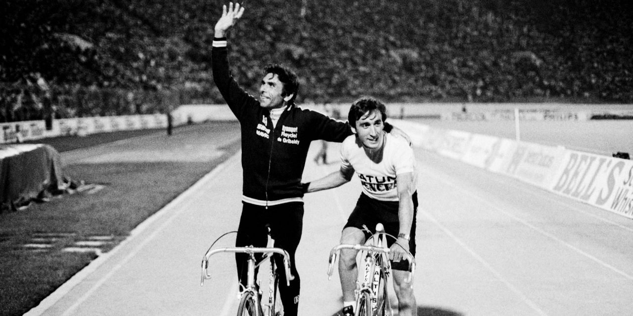 Joaquim Agostinho e Marco Chagas apresentados como ciclistas do Sporting no verão de 1983