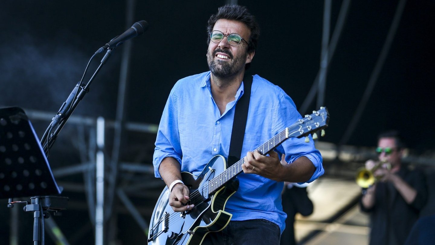 Miguel Araújo no Festival Nos Alive Festival, em Oeiras, em 2018