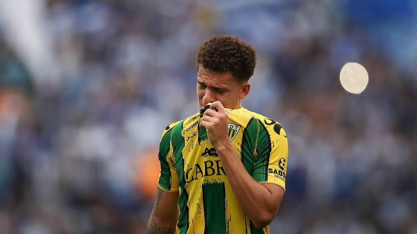CD Tondela&#039;s Neto Borges reacts after losing the Portuguese Cup final soccer match against FC Porto at Jamor National stadium in Oeiras, outskirts of Lisbon, Portugal, 22 May 2022. MARIO CRUZ/LUSA
