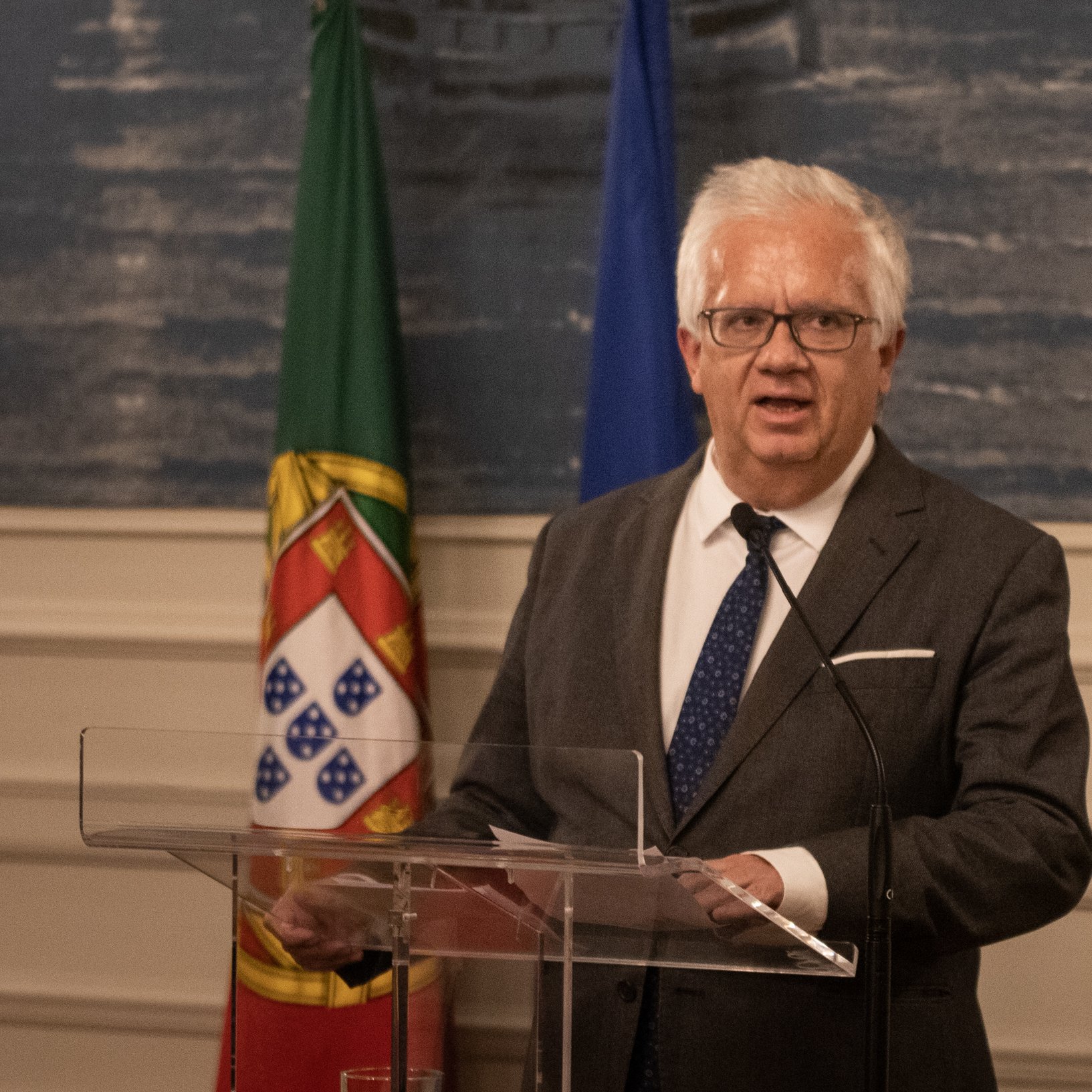 Eduardo Cabrita comunica à imprensa a sua demissão oficial no Ministério da Administração Interna. 3 de Dezembro de 2021 TOMÁS SILVA/OBSERVADOR