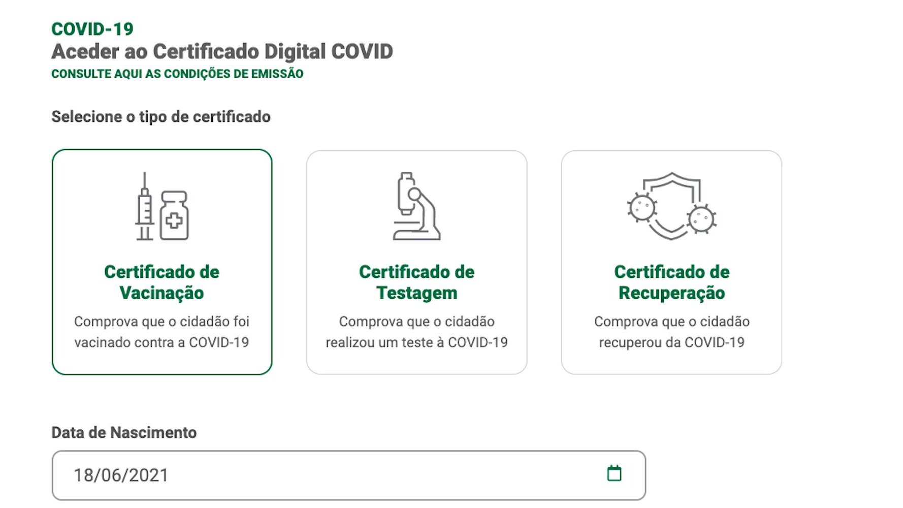 certificado digital covid-19, sns24